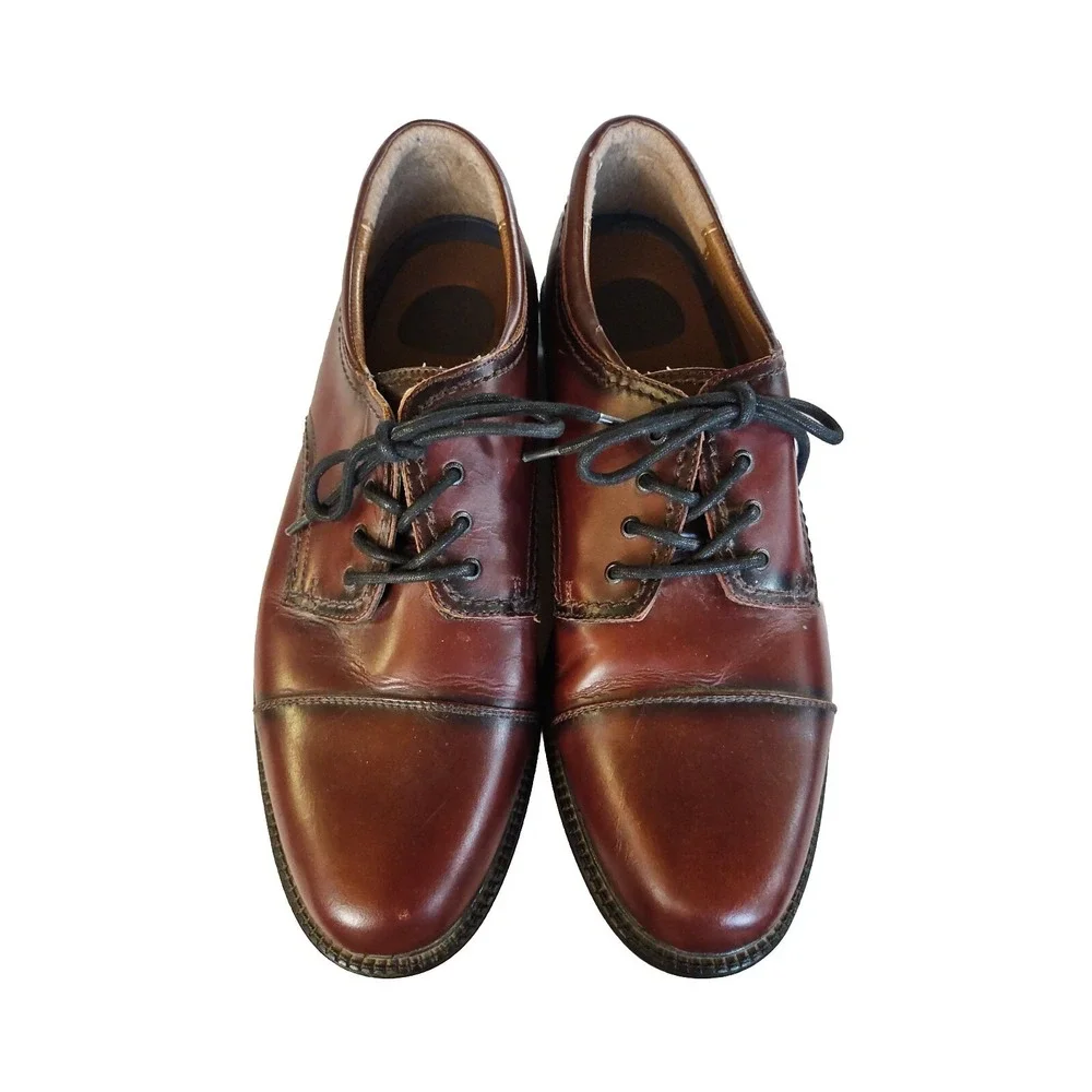 Dockers Mens Gordon Genuine Leather Dress Casual Cap Toe Lace up Oxford Shoe S12